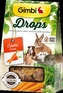 GIMBI DROPS pro hlodavce s mrkvi 50g