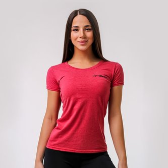 Dámské tričko Basic Vintage Red - GymBeam - Velikost M
