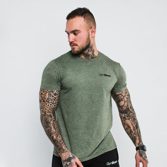 Tričko Basic Heather Military - GymBeam - Velikost XXL