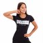 Dámské tričko Level Up Black - GymBeam - Velikost XL