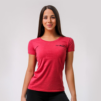 Dámské tričko Basic Vintage Red - GymBeam - Velikost S