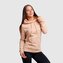 Dámská mikina PRO Hoodie Sand - GymBeam - Velikost M