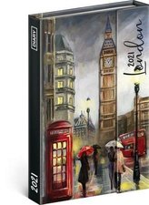 Diář 2021: Londýn, týdenní, magnetický, 11 x 16 cm