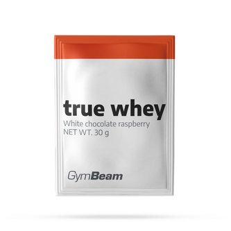 Vzorek True Whey - GymBeam - arašídové máslo