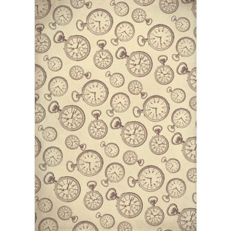 DecoMaché papír Mix 22 g kapesní hodinky 26 x 37.5 cm
