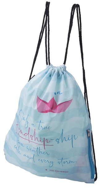 Batoh skládací anglický Friendship-ship 34x41 cm