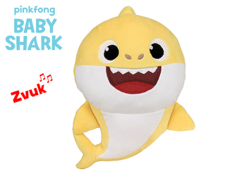 Baby Shark Spandex 20cm plyšový na baterie se zvukem žlutý 0m+