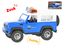 Auto policie terénní 23cm na setrvačník na baterie se světlem a zvukem v krabičce