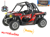R/C buggy terénní 26cm 1:12 plná funkce na baterie se světlem 27MHz v krabičce