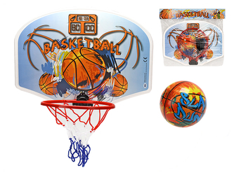 Basketbalový koš 41x31cm s míčem v sáčku