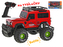 R/C auto terénní 23cm plná funkce na baterie se světlem 2.4GHz v krabičce