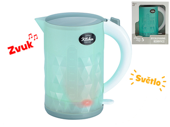 Rychlovarná konvice 15,5cm na baterie se světlem a zvukem v krabičce