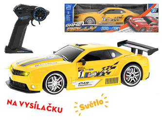 R/C auto sportovní 32cm 1:12 plná funkce na baterie se světlem 2.4GHz v krabičce