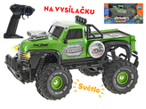 R/C auto terénní 23cm 1:18 plná funkce na baterie se světlem 2.4GHz v krabičce