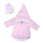 Zimní kojenecký kabátek s čepičkou Nicol Kids Winter růžový - velikost 68 (4-6m)