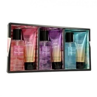 Victorias Secret - Kolekce tělových mlék a závojů 3x125 ml + 3x100 ml  - 100 ml