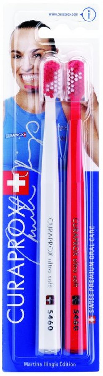 Curaprox Velmi jemný zubní kartáček 5460 Ultra Soft Martina Hingis Edition 2 ks unisex