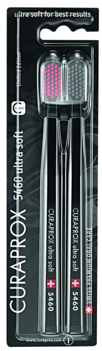 Curaprox Velmi jemný zubní kartáček 5460 Ultra Soft Black Edition 2 ks unisex