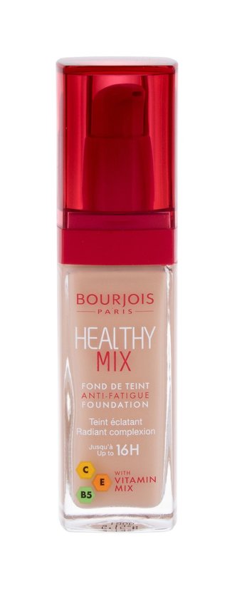 BOURJOIS Paris Healthy Mix Makeup Anti-Fatigue Foundation 30 ml 51,5 Rose Vanilla pro ženy BOURJOIS Paris Healthy Mix Makeup Anti-Fatigue Foundation 30 ml 51,5 Rose Vanilla pro ženy