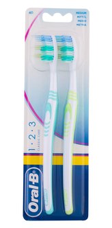 Oral-B 1-2-3 Zubní kartáček Classic 2 ks Medium unisex