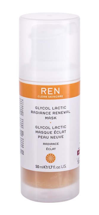 REN Clean Skincare Radiance Pleťová maska Glycol Lactic Radiance Renewal AHA 50 ml pro ženy