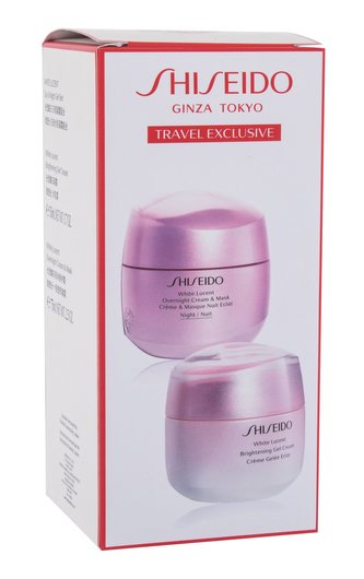 Shiseido White Lucent denní pleťová péče White Lucent Brightening Gel Cream 50 ml + noční pleťová péče White Lucent Overnight Cream & Mask 75 ml