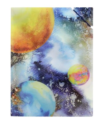 Desky A4 s gumičkou Planety