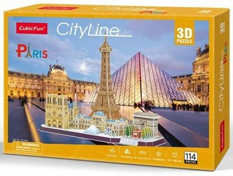 3D Puzzle - Paříž / 114 dílků