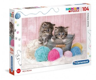 Puzzle Roztomilé kočičky 104 dílků