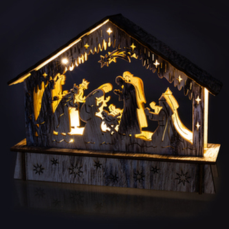 Dekorace vánoční RETLUX RXL 336 WW betlém