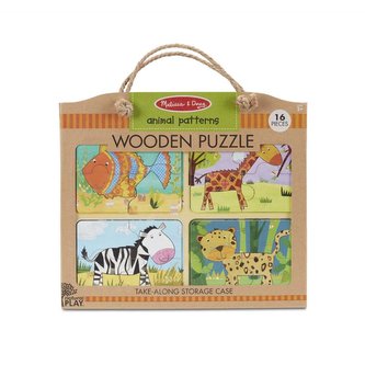 Dřevěné puzzle na cestu Zvířata