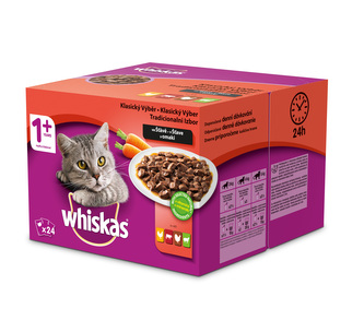 Kap.WHISKAS klas.vyber ve stave BONUS 24x100g