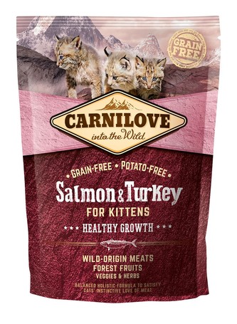 Carnilove Cat Grain Free Salmon&Turkey Kittens Healthy Growth 400g Carnilove Cat Grain Free Salmon&Turkey Kittens Healthy Growth 400g