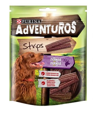ADVENTUROS Snack Strips zverina 90g