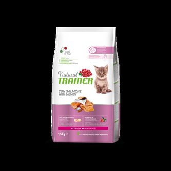 TRAINER Natural Cat Kitten losos 1,5kg