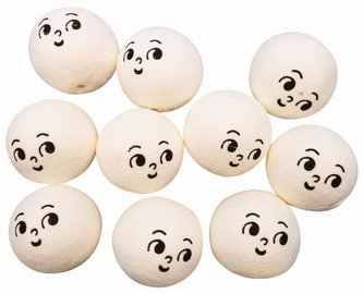 Hlavičky z buničiny 3 cm (10 ks)