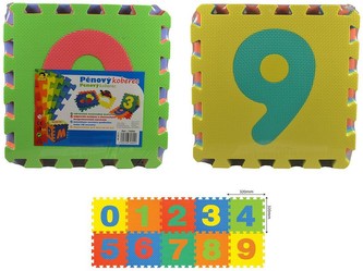 Puzzle pěnové 10 dílů -  číslice