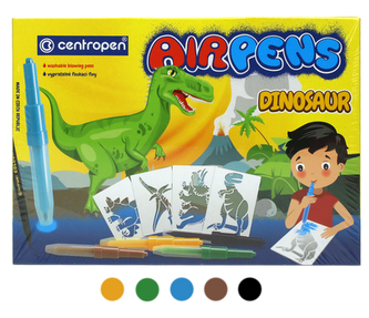 Foukací fixy CENTROPEN 1500/ 5+1 sada DINOSAUR