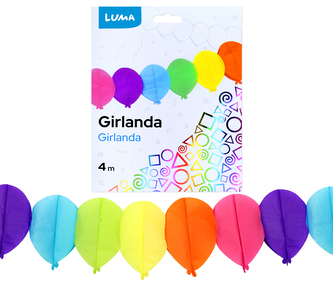 Girlanda 4m BALÓNKY LUMA Girlanda 4m BALÓNKY LUMA