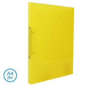 Pořadač LUMA A4 diagonální 2 kroužkový žlutý Pořadač LUMA A4 diagonální 2 kroužkový žlutý