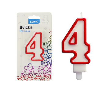 Svíčka č.  4 LUMA