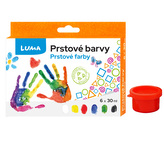 Barvy prstové LUMA 6 barev 30ml