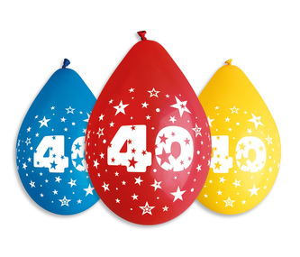 Balónky s potiskem 5ks OBYČ. č. 40