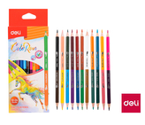 Pastelky DELI trojhranné ColoRun   2v1 24 barev EC00520