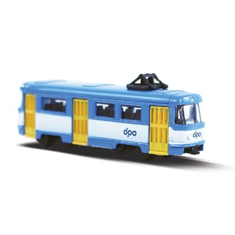 Tramvaj kovová mini DPO Ostrava, 8,5 cm