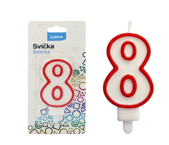 Svíčka č.  8 LUMA