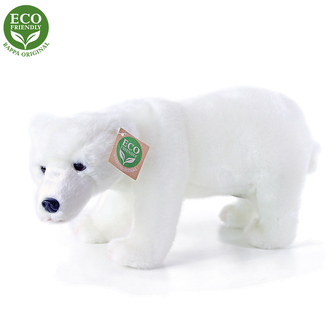 Plyšový medvěd polární stojící, 28 cm, ECO-FRIENDLY