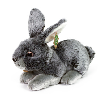 Plyšový králík šedý, 25 cm, ECO-FRIENDLY
