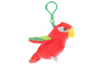 Plyš Lori červený klíčenka