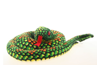 Plyš Had zelený velký